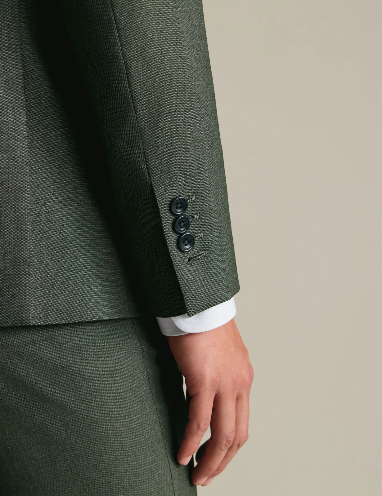 Slim Fit Pure Wool Double Breasted Suit thumbnail 5