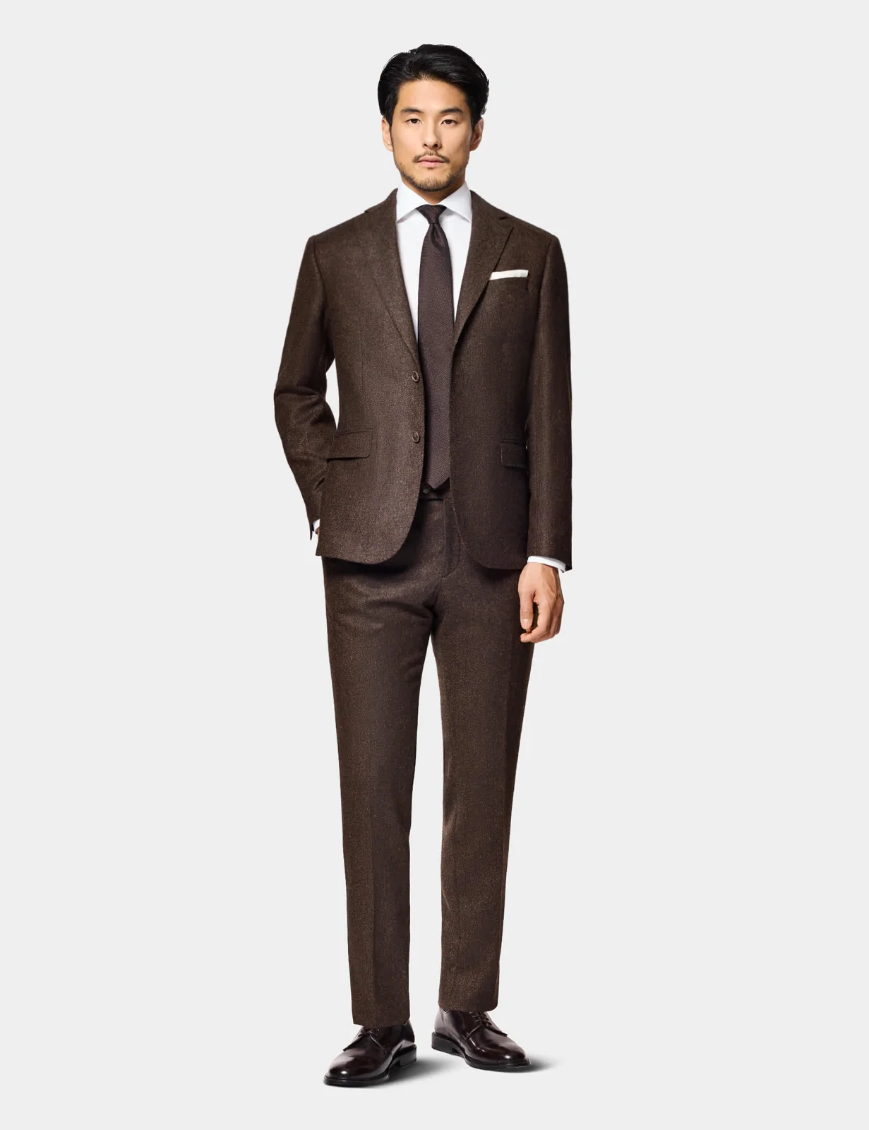 Slim Fit Pure Wool Herringbone Suit Jacket thumbnail 2