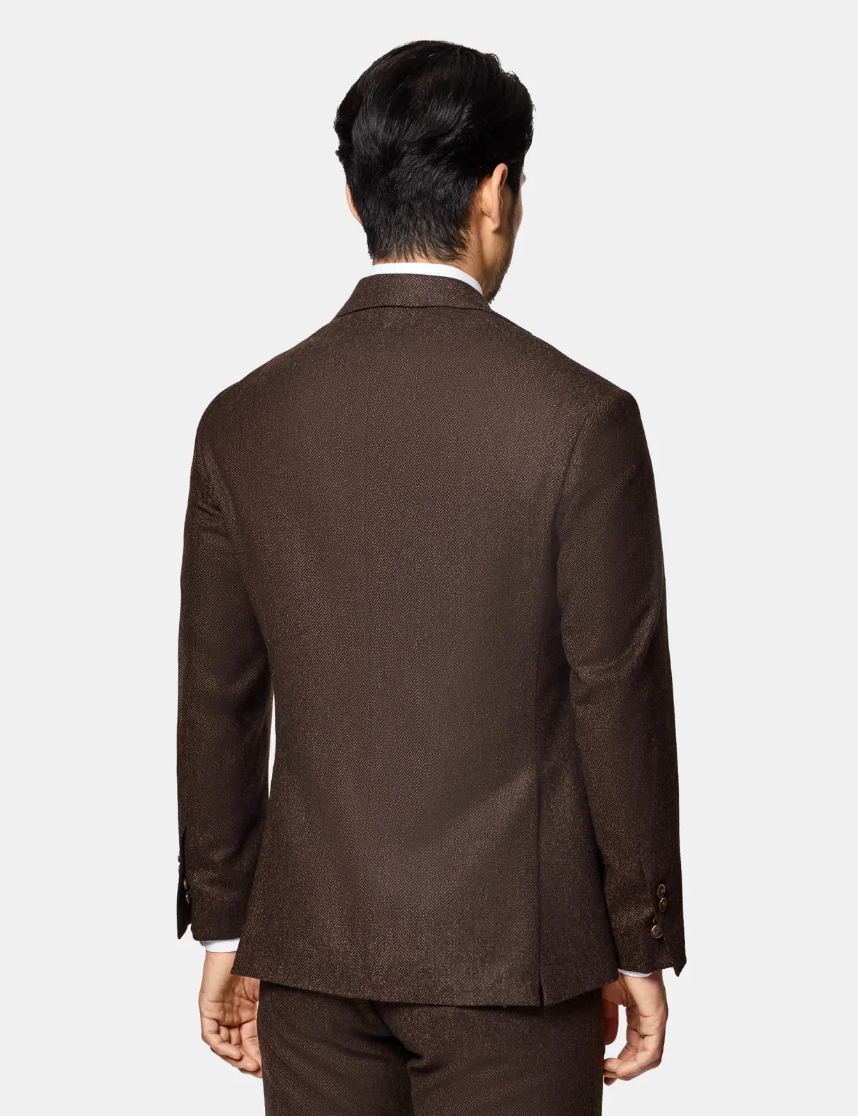 Slim Fit Pure Wool Herringbone Suit Jacket thumbnail 3