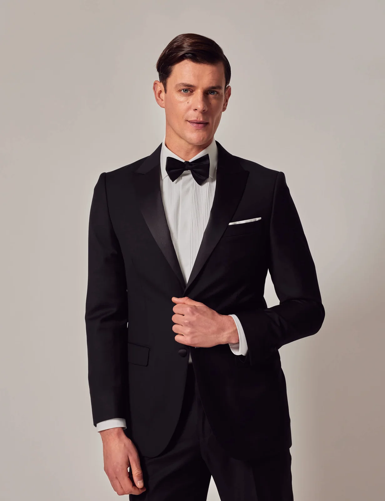 Slim Fit Pure Wool Tuxedo Suit thumbnail 3