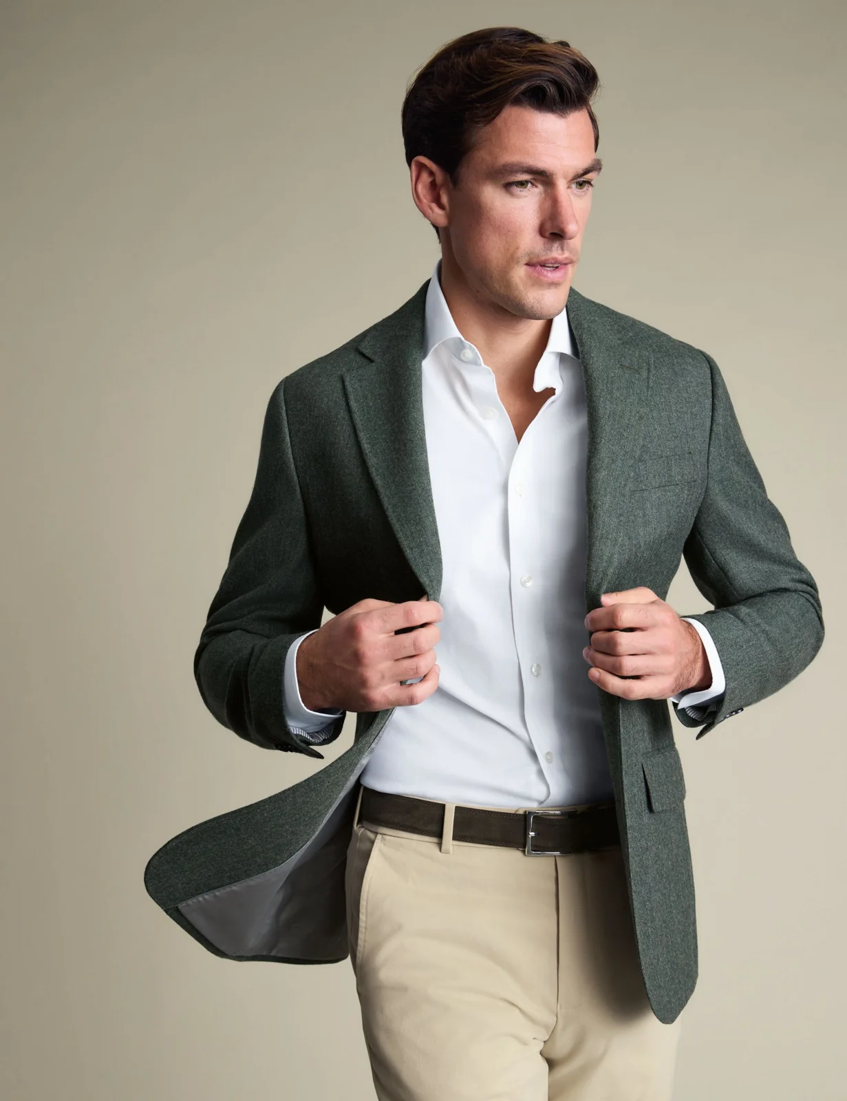 Slim Fit Pure Wool Tweed Suit Jacket thumbnail 2