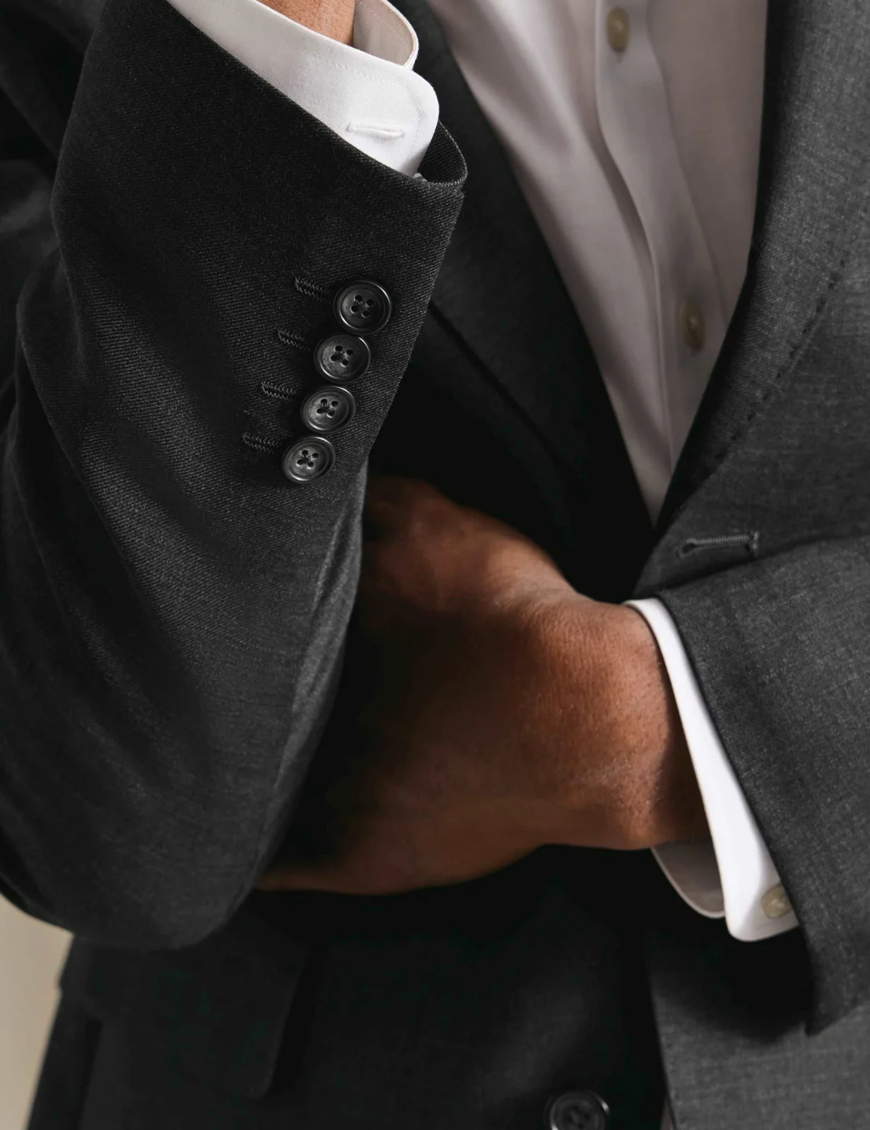 Slim Fit Pure Wool Twill Suit Jacket thumbnail 4