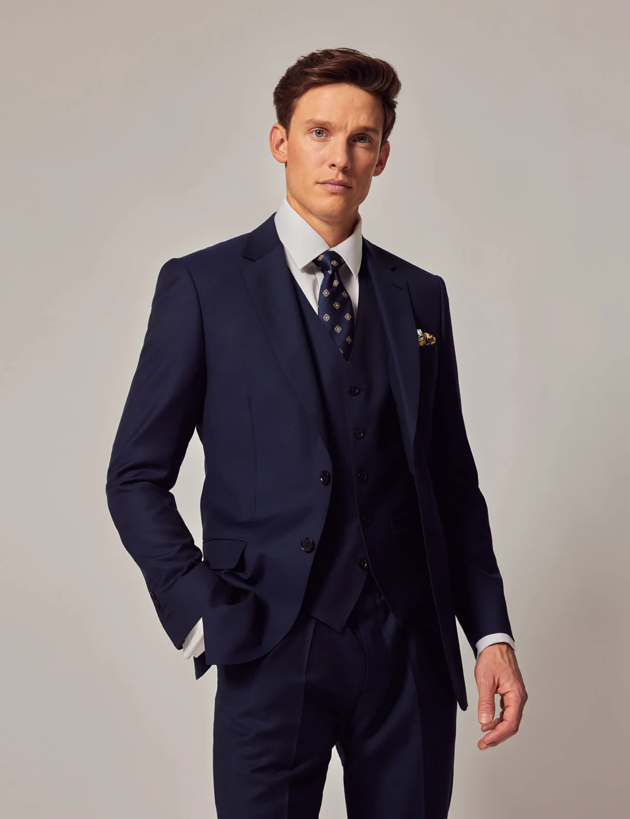 Slim Fit Pure Wool Twill Suit thumbnail 7