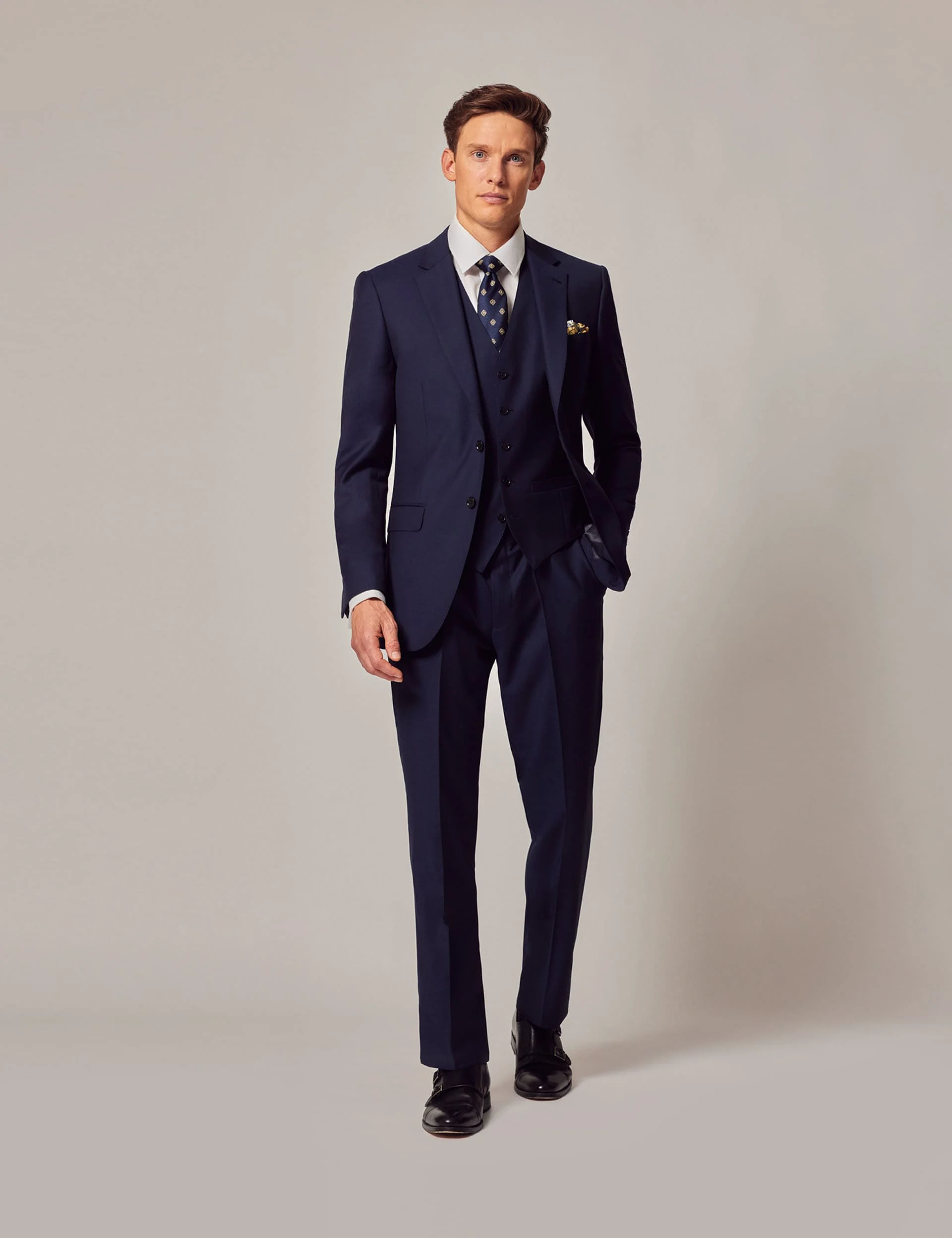 Slim Fit Pure Wool Twill Suit