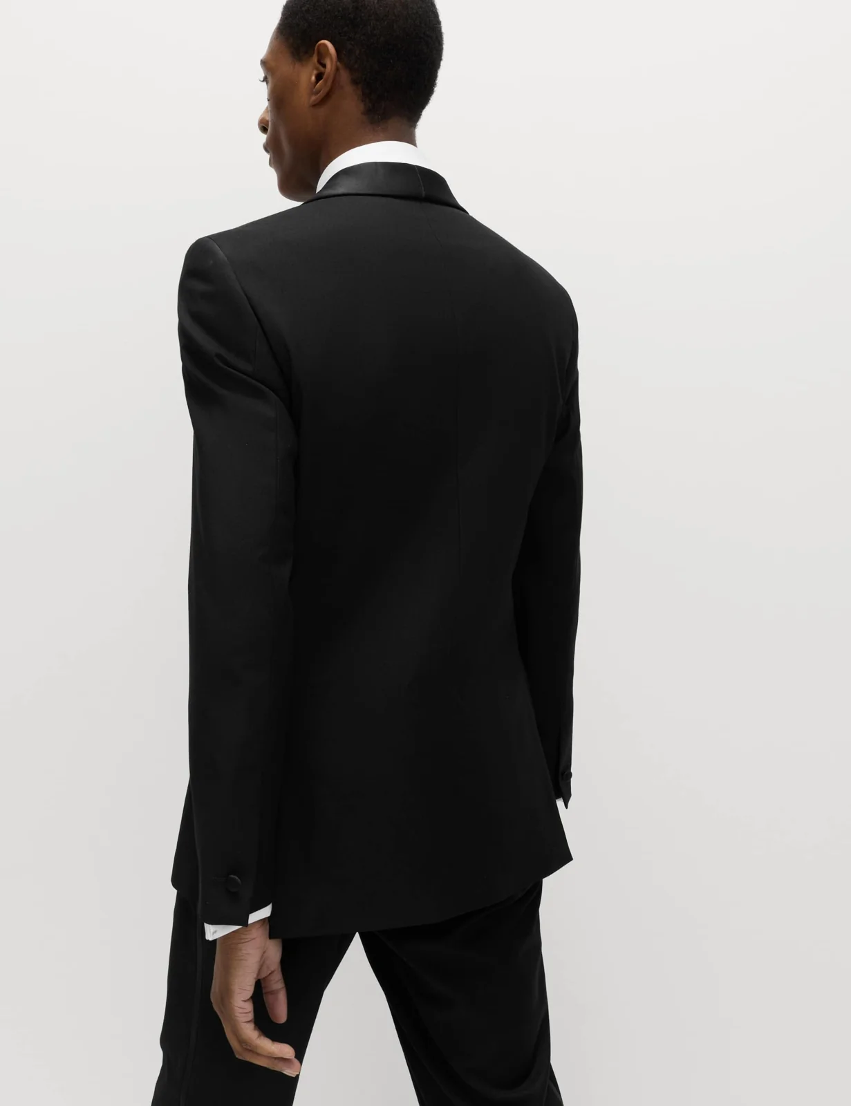 Slim Fit Shawl Collar Stretch Tuxedo Jacket thumbnail 6