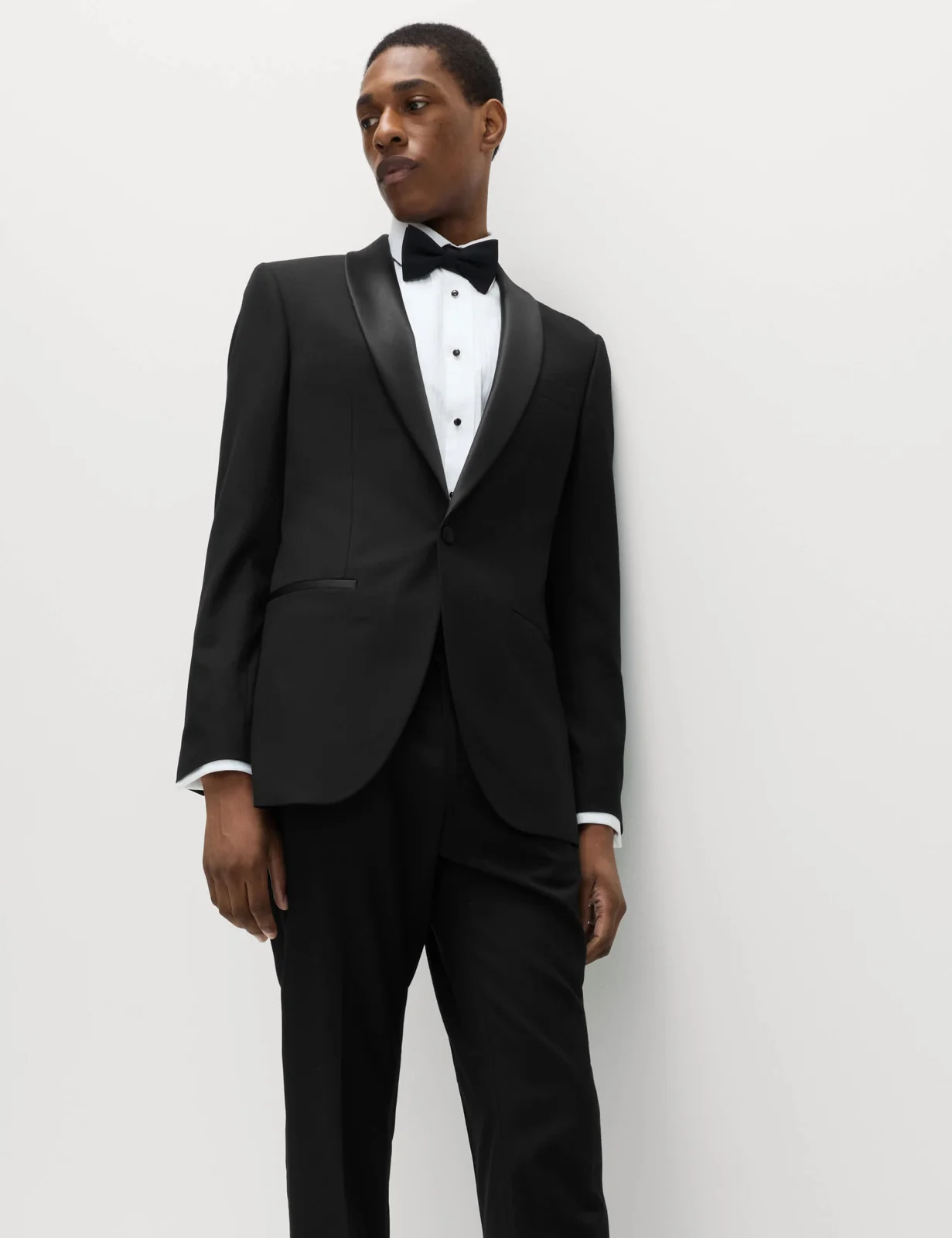 Slim Fit Shawl Collar Stretch Tuxedo Jacket primary image