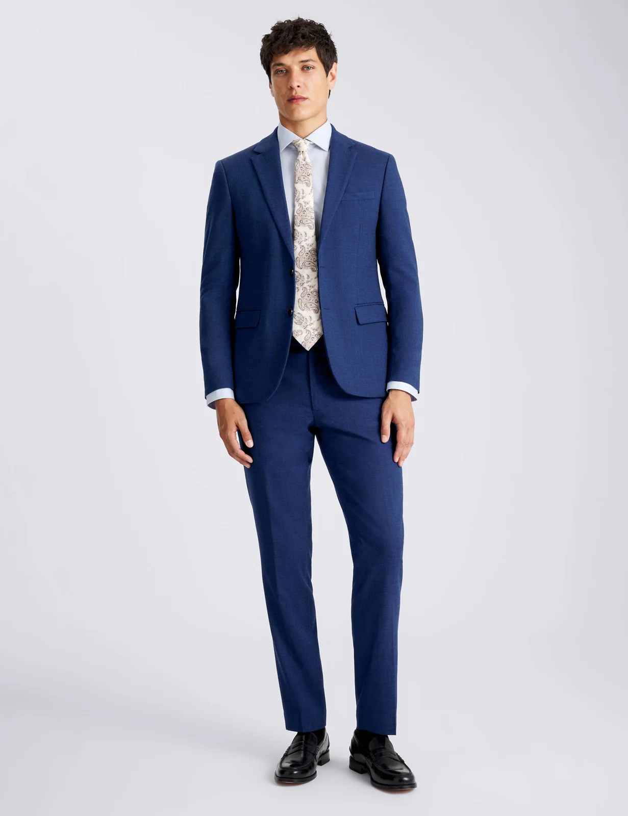 Slim Fit Slub Textured Suit Jacket thumbnail 4