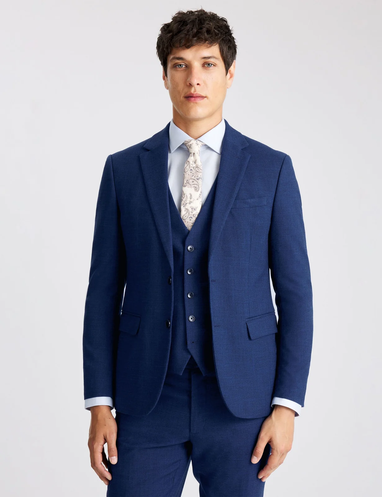 Slim Fit Slub Textured Suit Jacket primary image