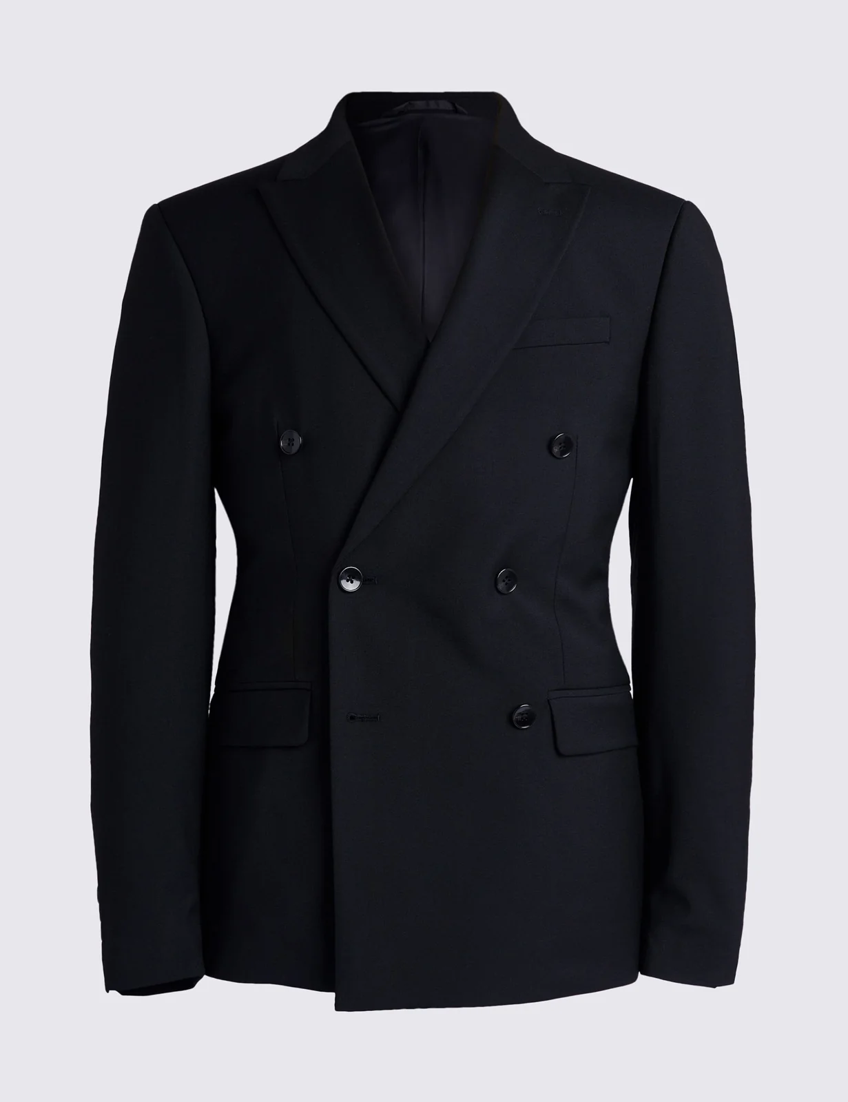 Slim Fit Stretch Double Breasted Suit Jacket thumbnail 2