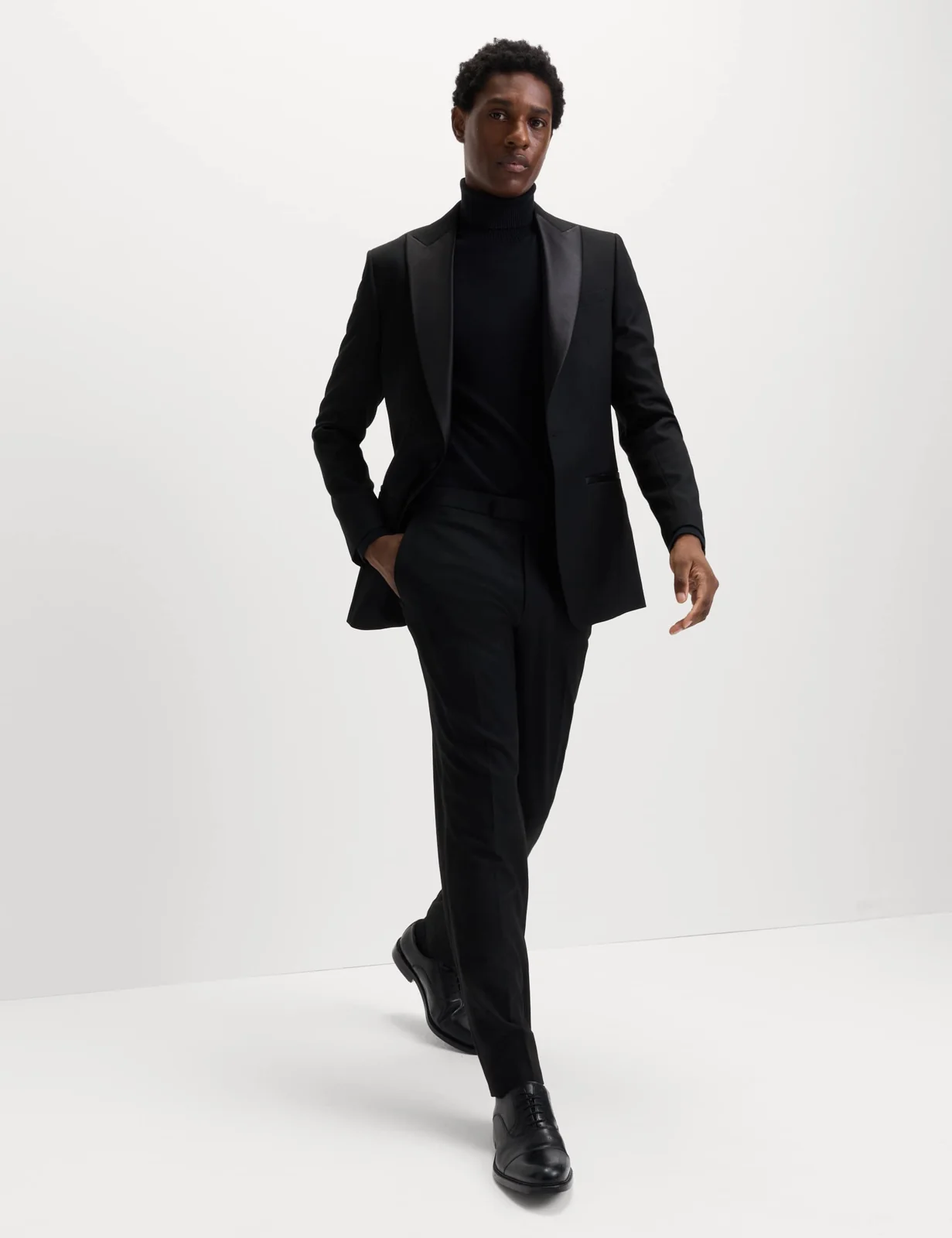 Slim Fit Stretch Tuxedo Trousers thumbnail 4