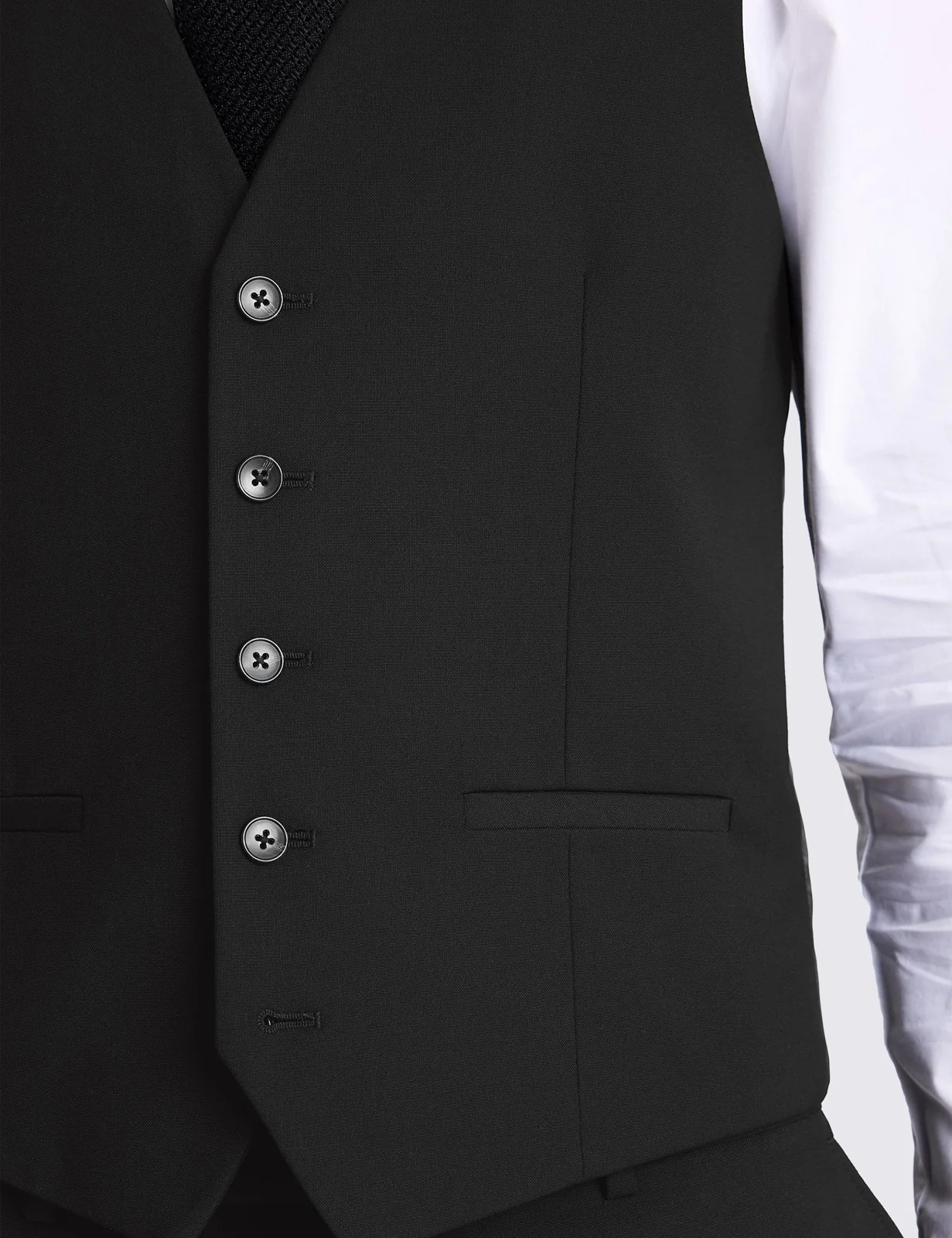 Slim Fit Stretch Waistcoat thumbnail 2