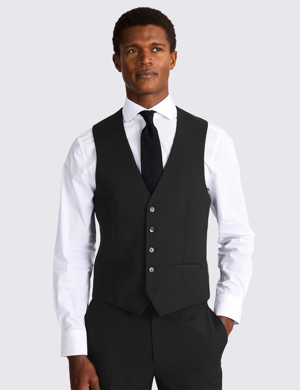 Slim Fit Stretch Waistcoat primary image