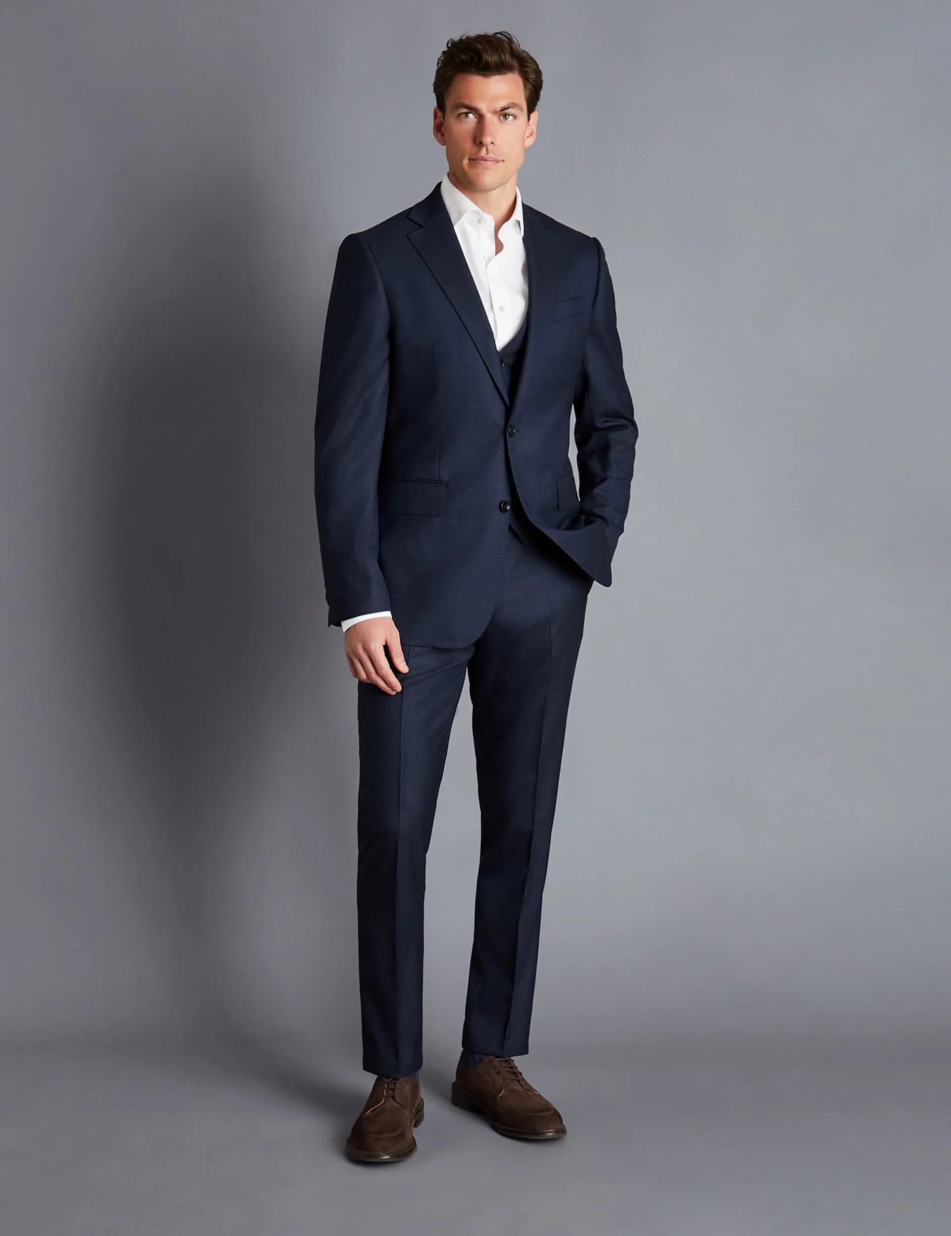 Slim Fit Super 120s Wool Suit thumbnail 6