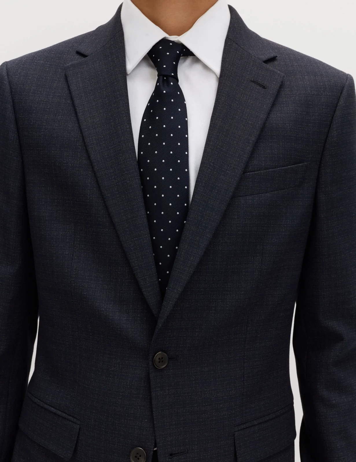 Slim Fit Textured Stretch Jacket thumbnail 4