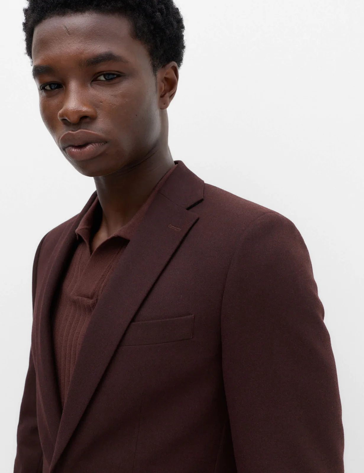 Slim Fit Twill Suit Jacket thumbnail 3