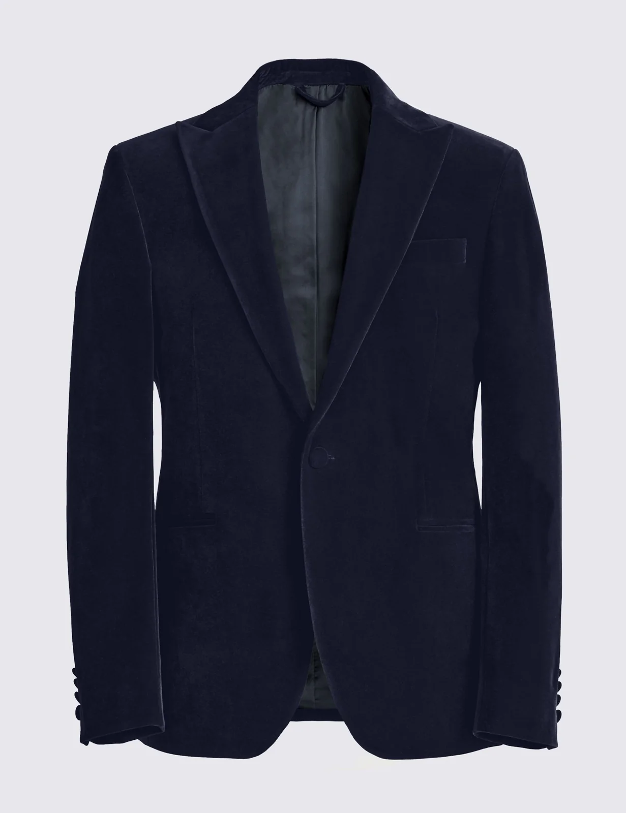 Slim Fit Velvet Jacket thumbnail 2