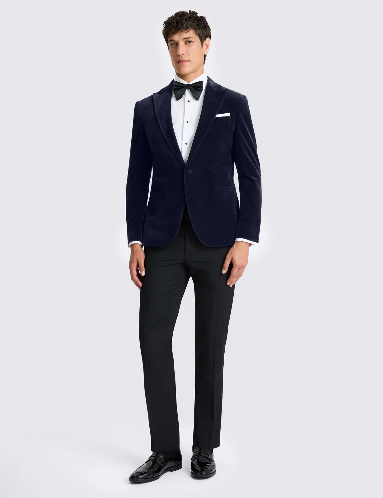 Slim Fit Velvet Jacket thumbnail 3