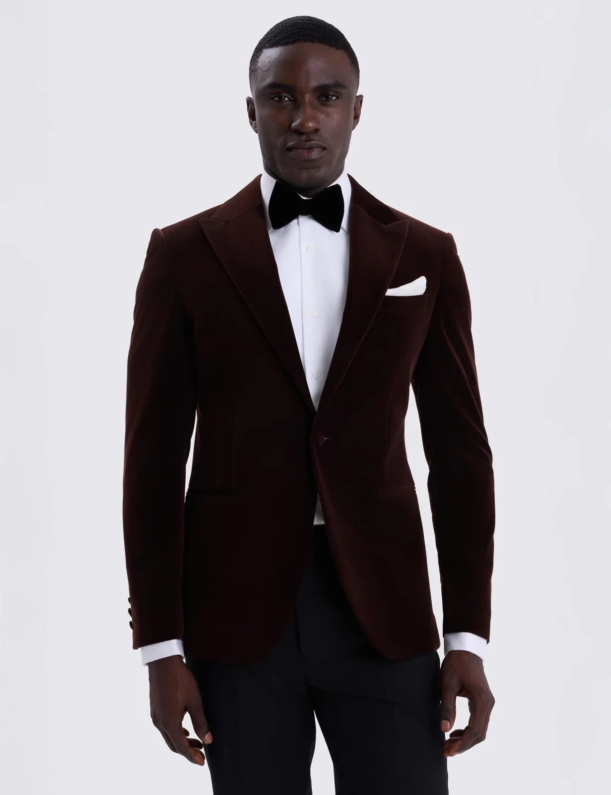 Slim Fit Velvet Suit Jacket primary image