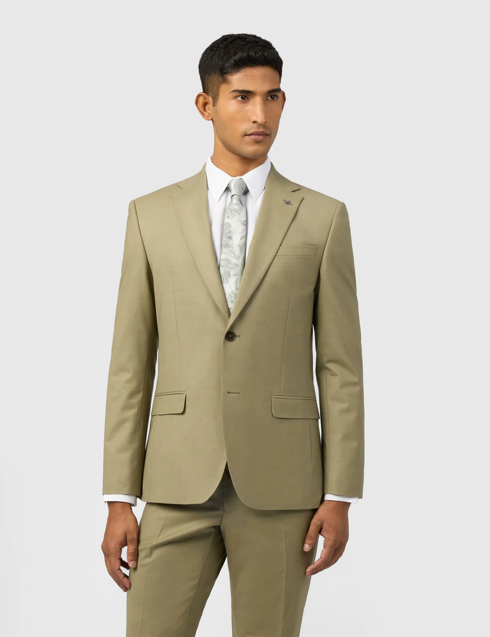 Slim Fit Wool Blend Single Breasted Suit thumbnail 4
