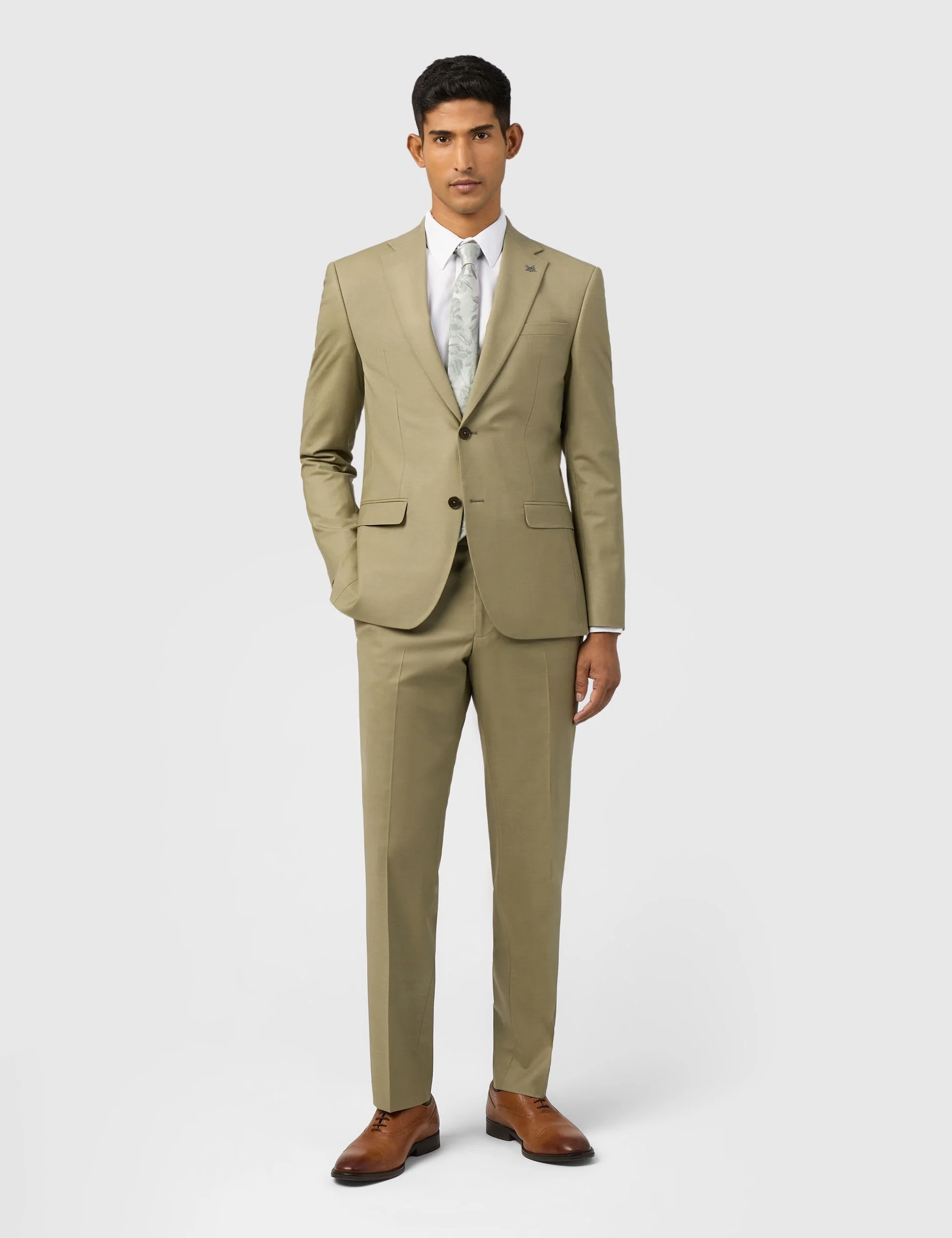Slim Fit Wool Blend Single Breasted Suit thumbnail 6