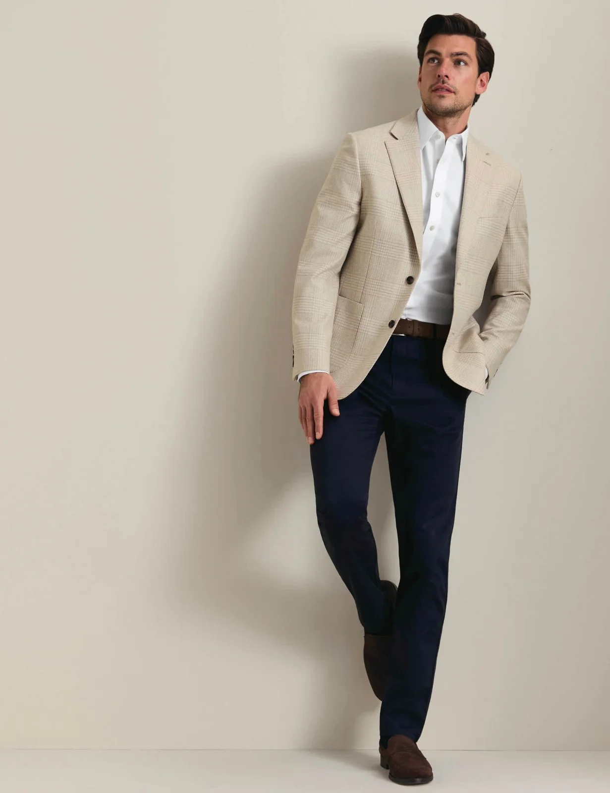 Slim Fit Wool Rich Check Blazer thumbnail 2