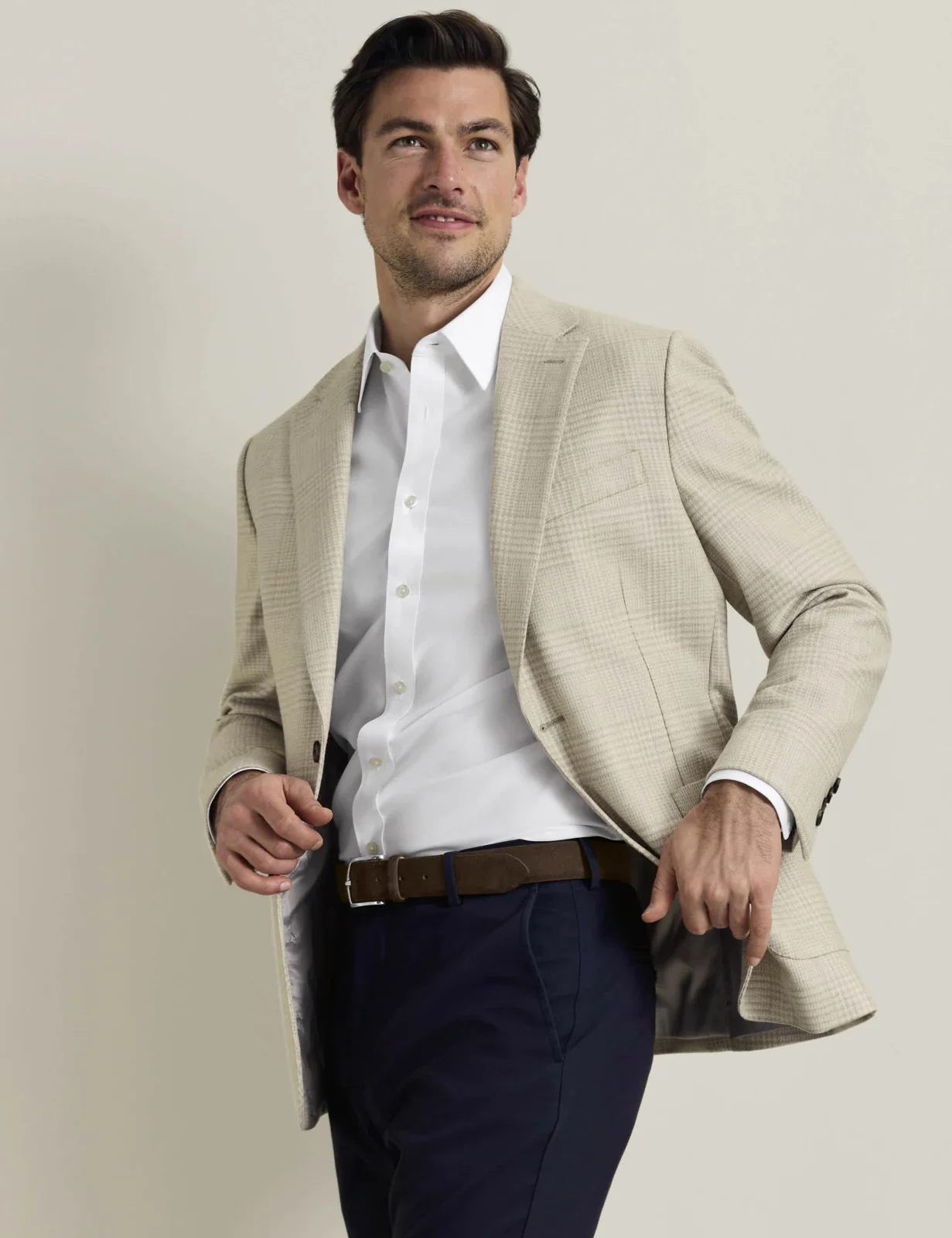 Slim Fit Wool Rich Check Blazer thumbnail 3