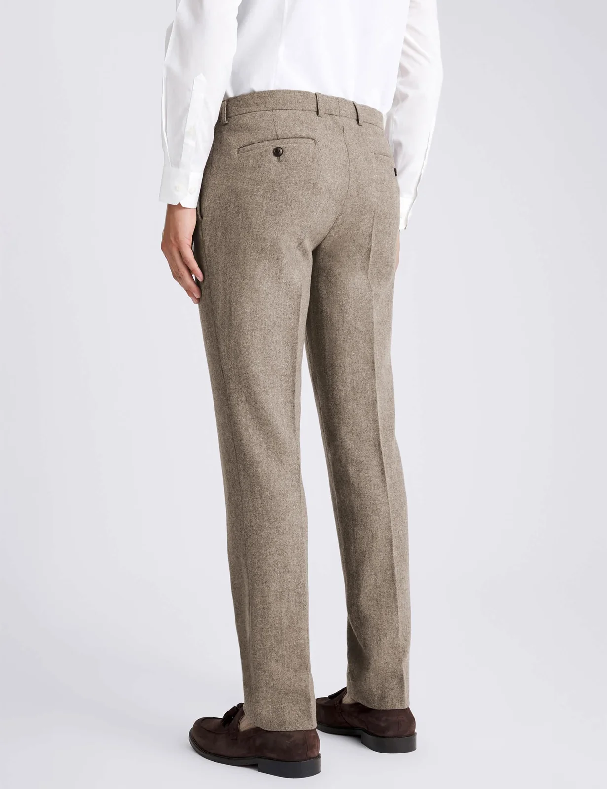 Slim Fit Wool Rich Donegal Suit Trousers thumbnail 3