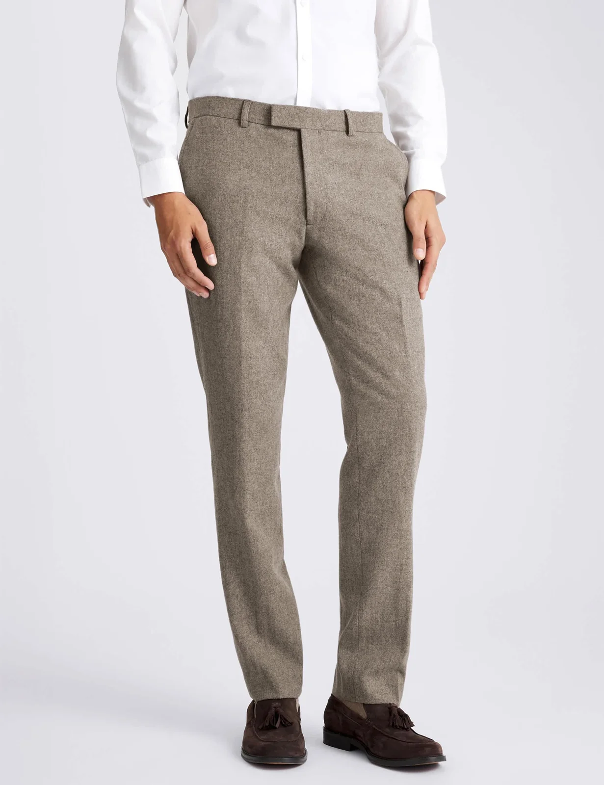 Slim Fit Wool Rich Donegal Suit Trousers primary image