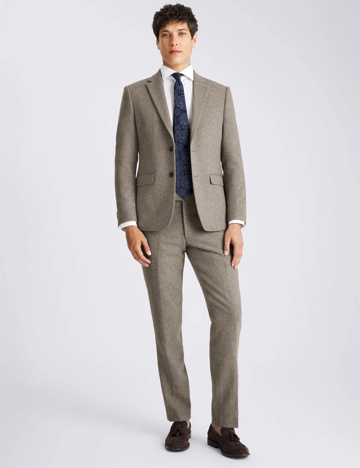Slim Fit Wool Rich Donegal Tweed Suit Jacket thumbnail 3