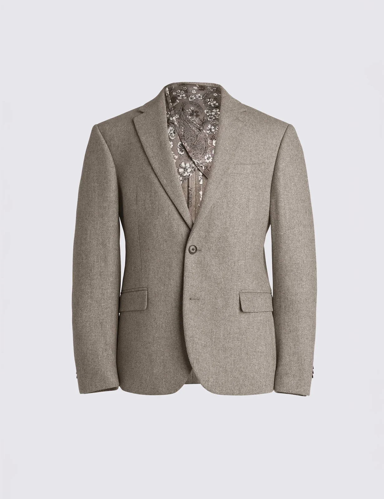 Slim Fit Wool Rich Donegal Tweed Suit Jacket thumbnail 7