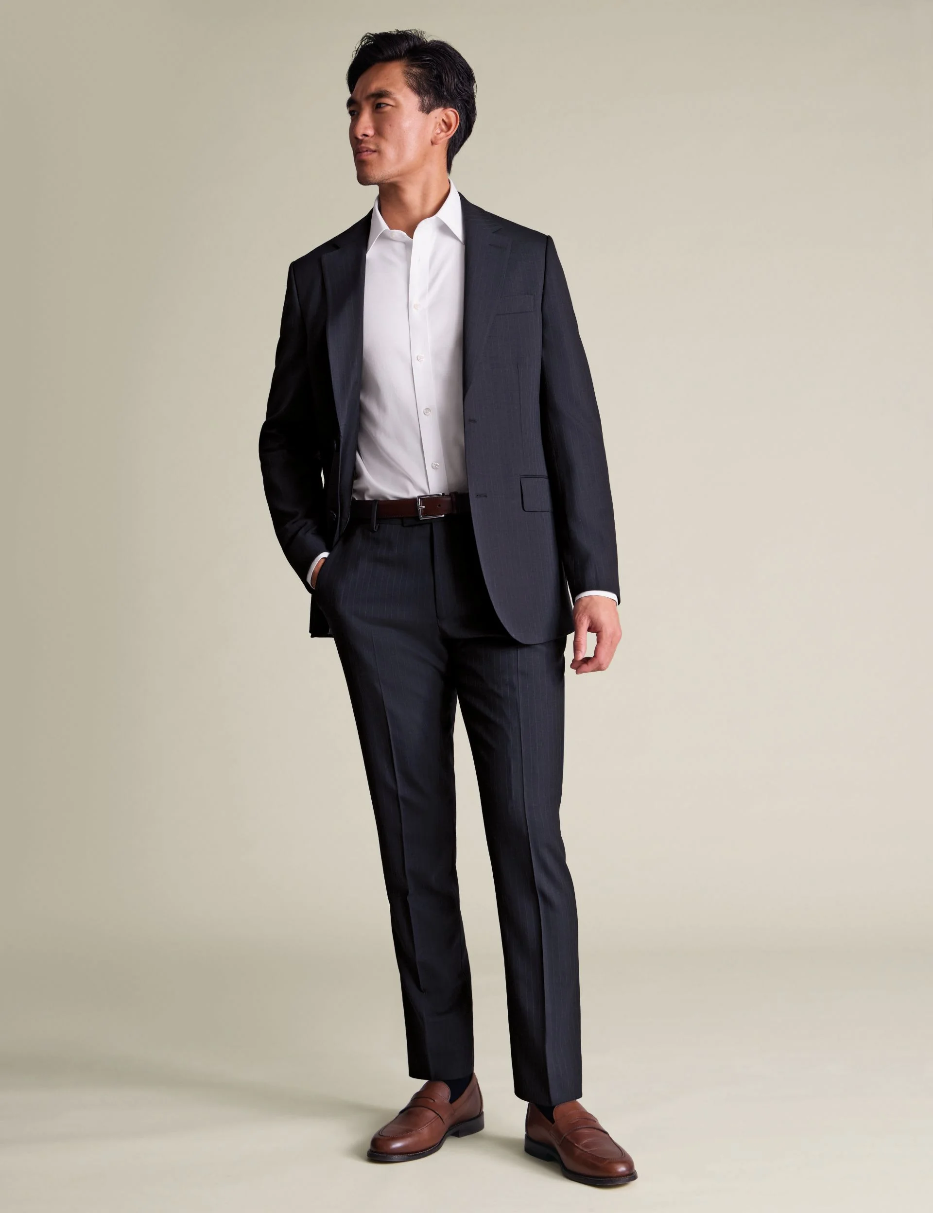 Slim Fit Wool Rich Pinstripe Suit thumbnail 2