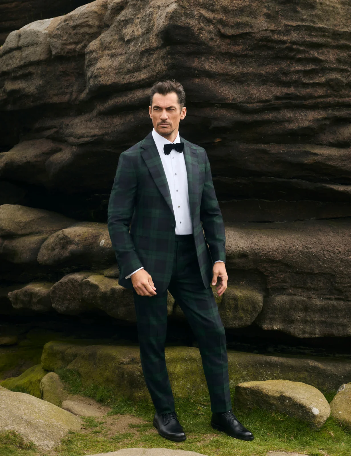 Tailored Fit British Check Suit Jacket