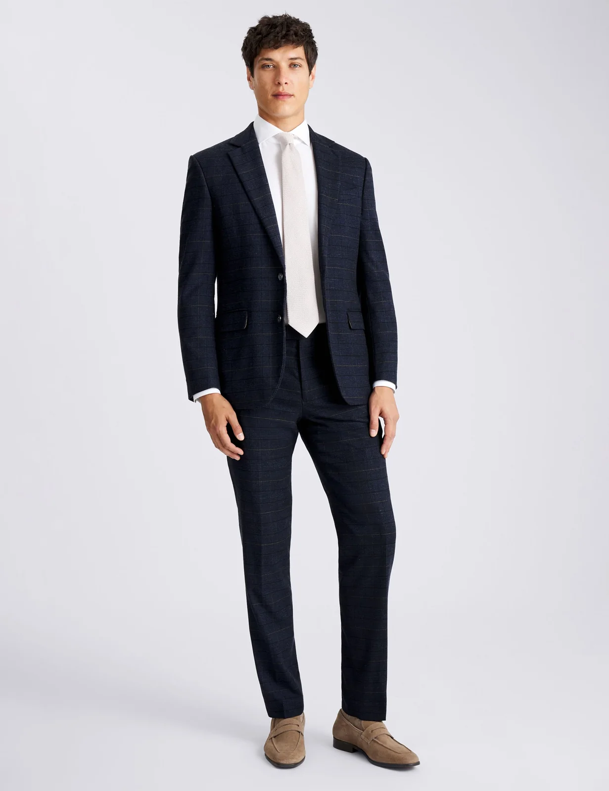 Tailored Fit Check Suit Jacket thumbnail 3