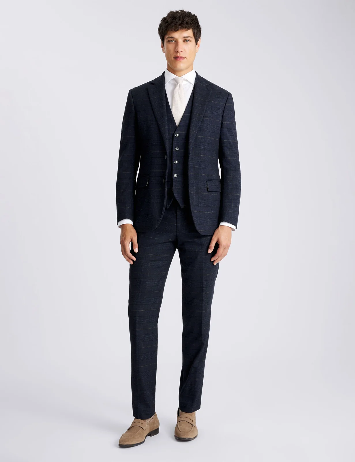 Tailored Fit Check Suit Jacket thumbnail 6