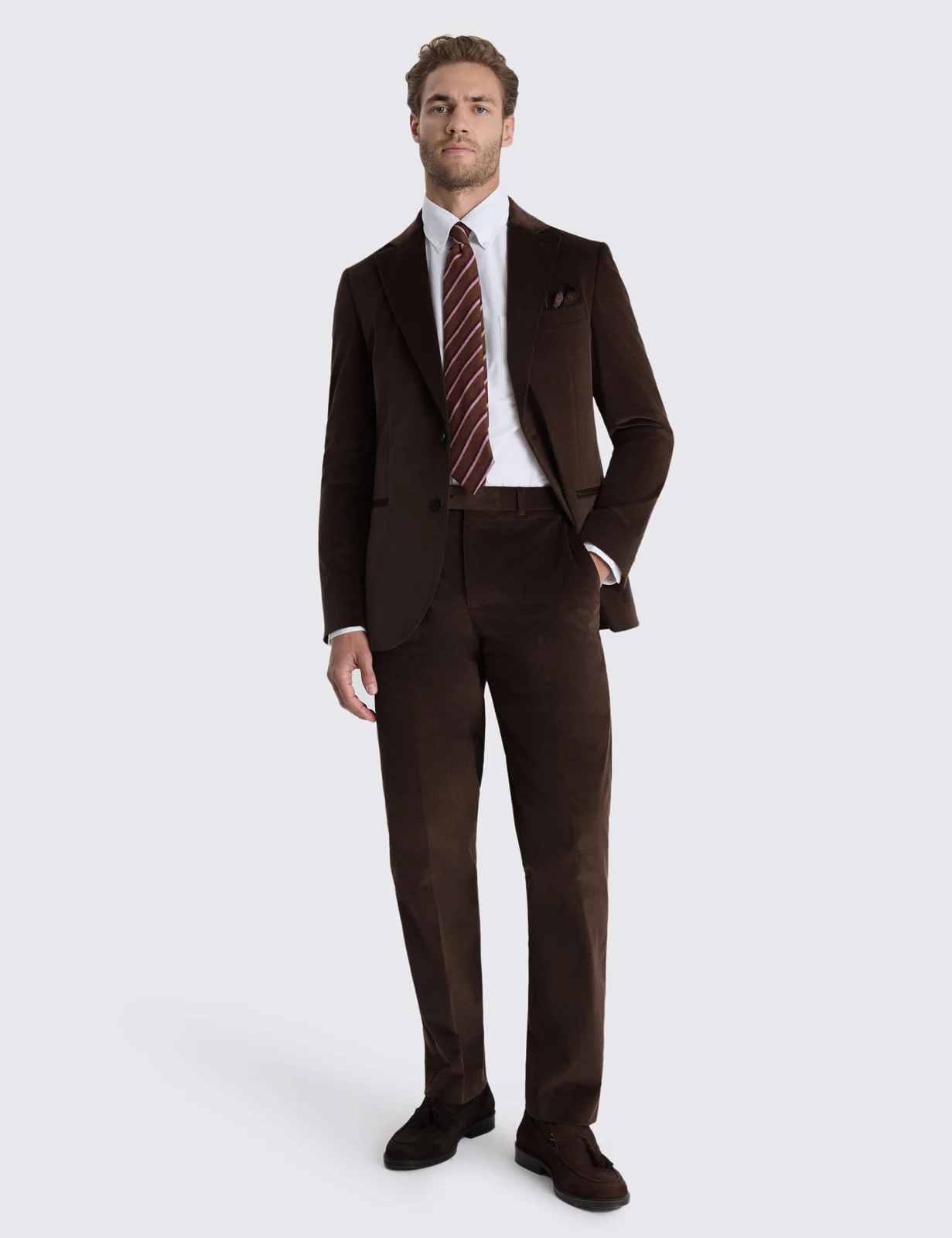 Tailored Fit Cord Stretch Suit Jacket thumbnail 2