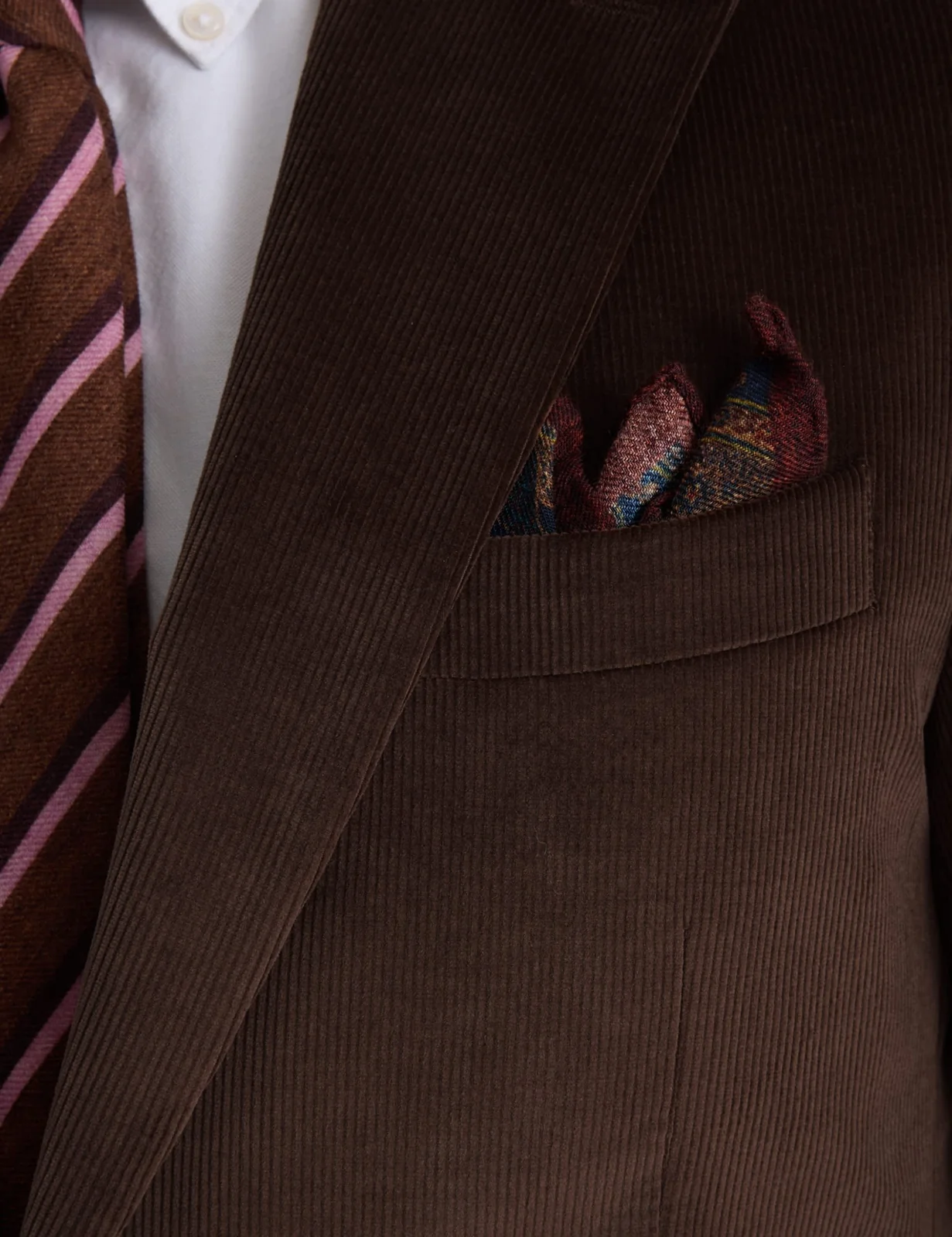 Tailored Fit Cord Stretch Suit Jacket thumbnail 4