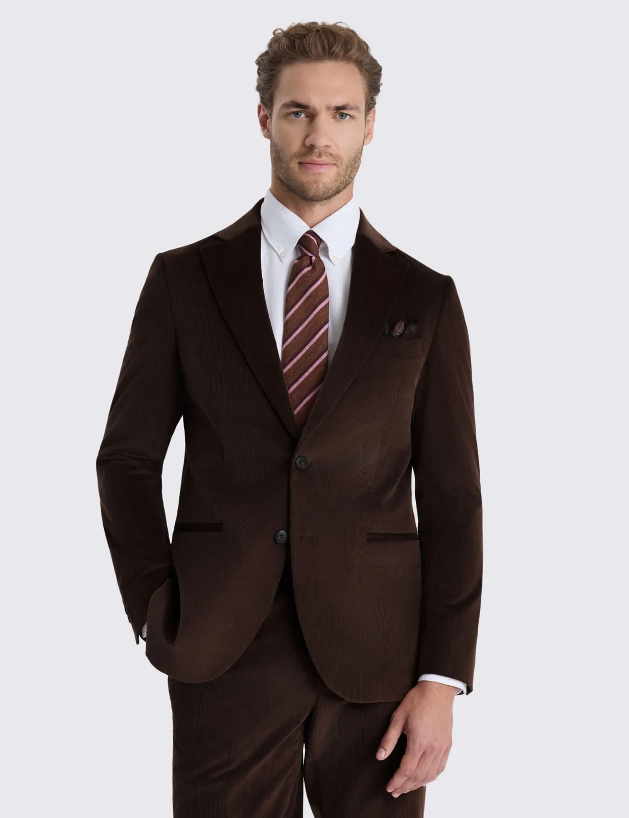 Tailored Fit Cord Stretch Suit Jacket primary image