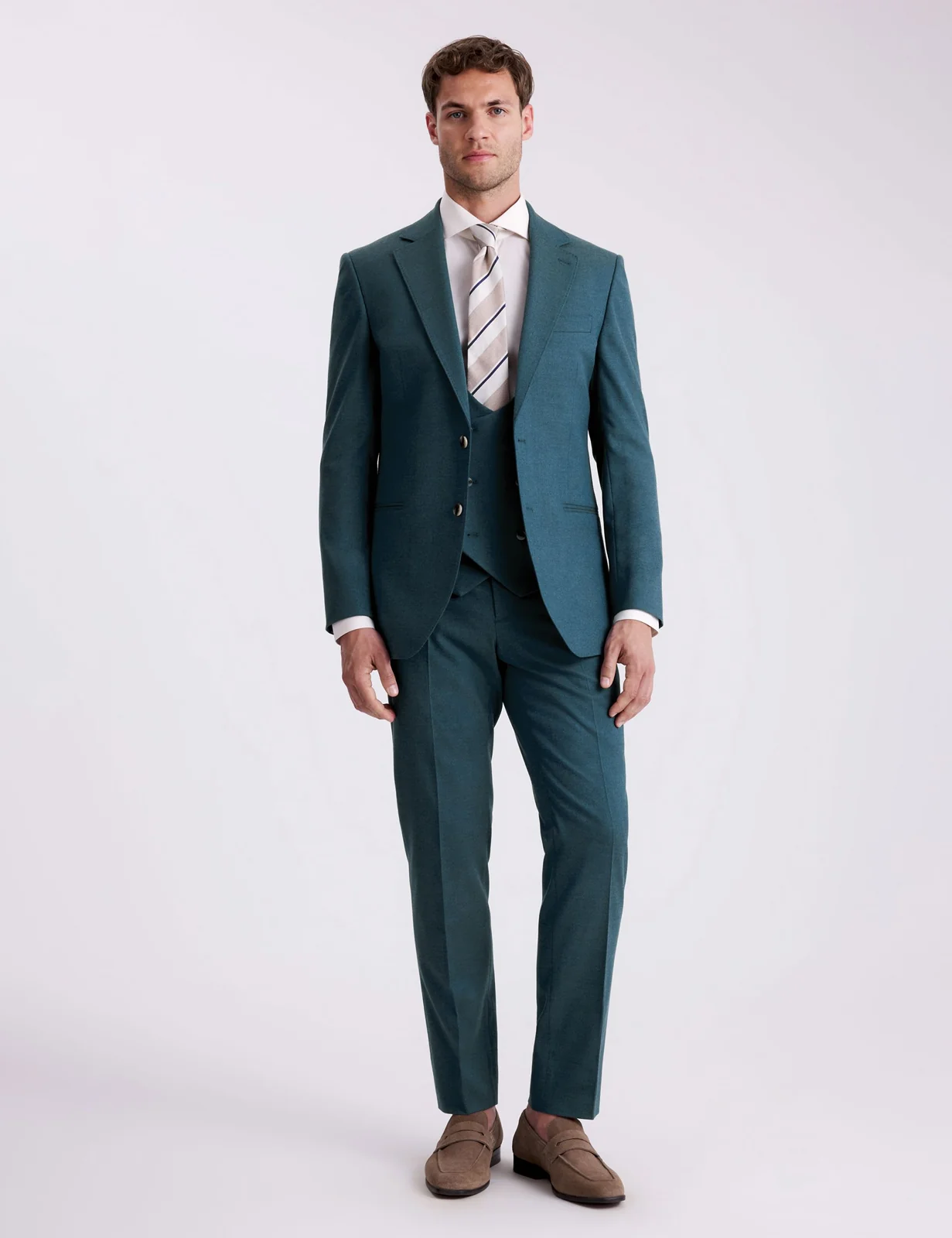 Tailored Fit Flannel Suit Jacket thumbnail 3
