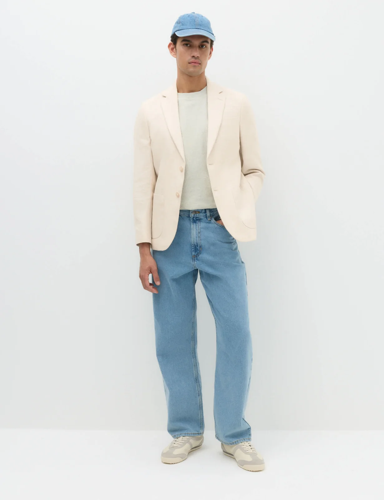 Tailored Fit Italian Performance Linen Blend Suit Jacket by Marks & Spencer