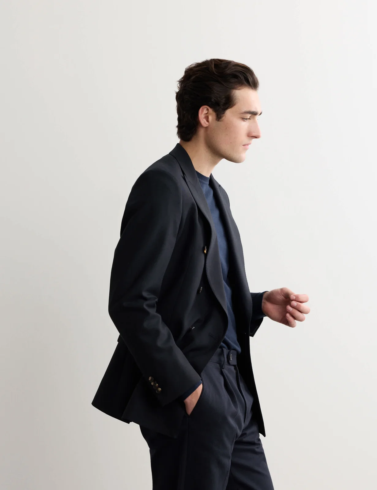 Tailored Fit Italian Pure Wool Blazer thumbnail 5