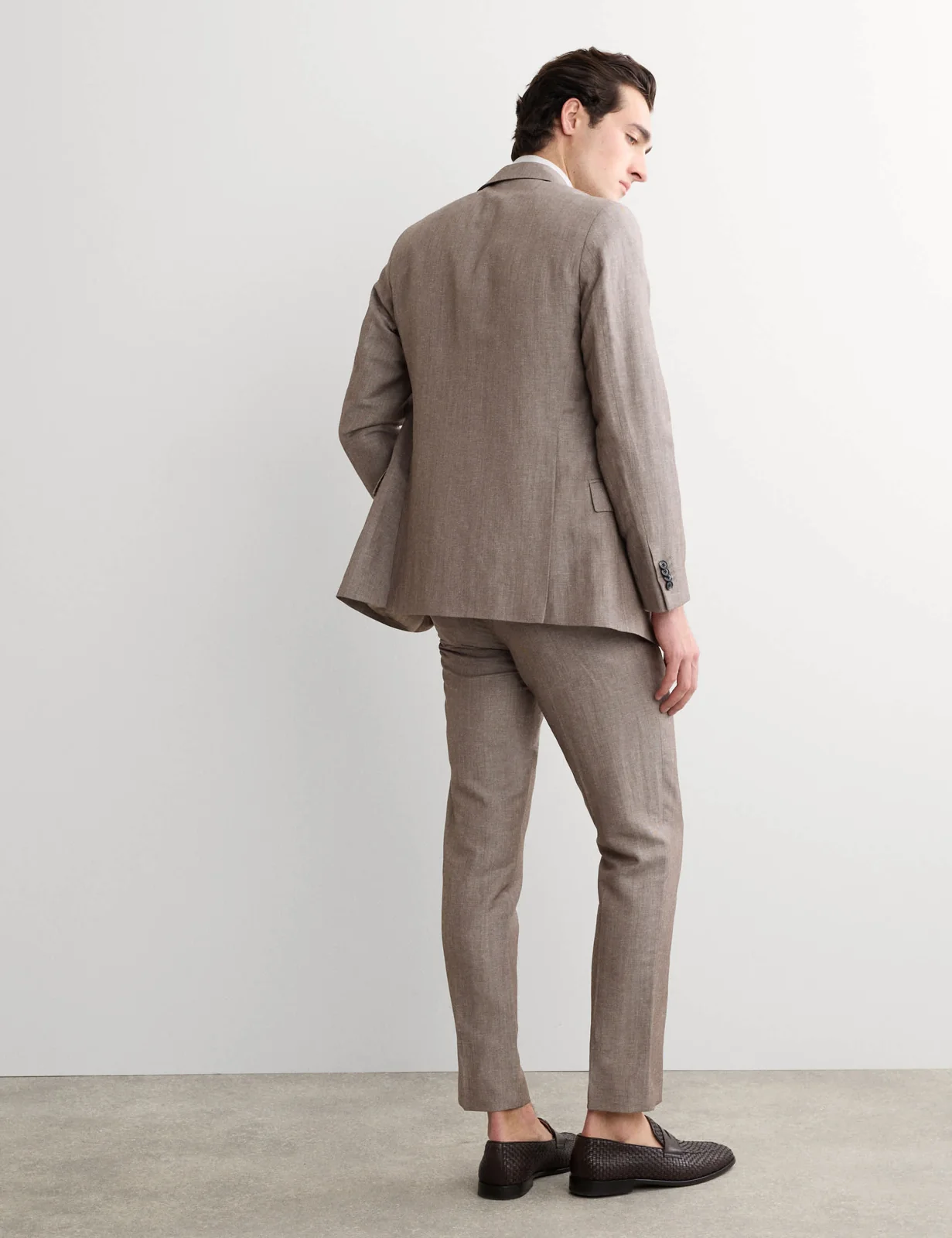 Tailored Fit Italian Wool Linen Blend Suit Jacket thumbnail 5