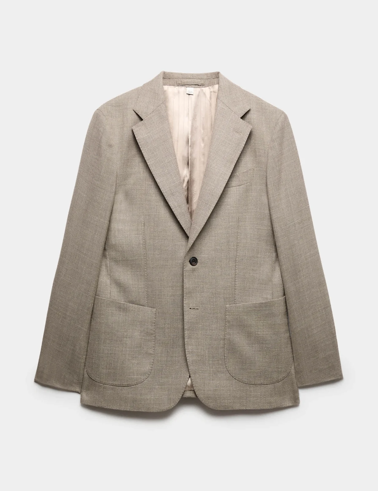 Tailored Fit Italian Wool Rich Blazer with Silk thumbnail 2