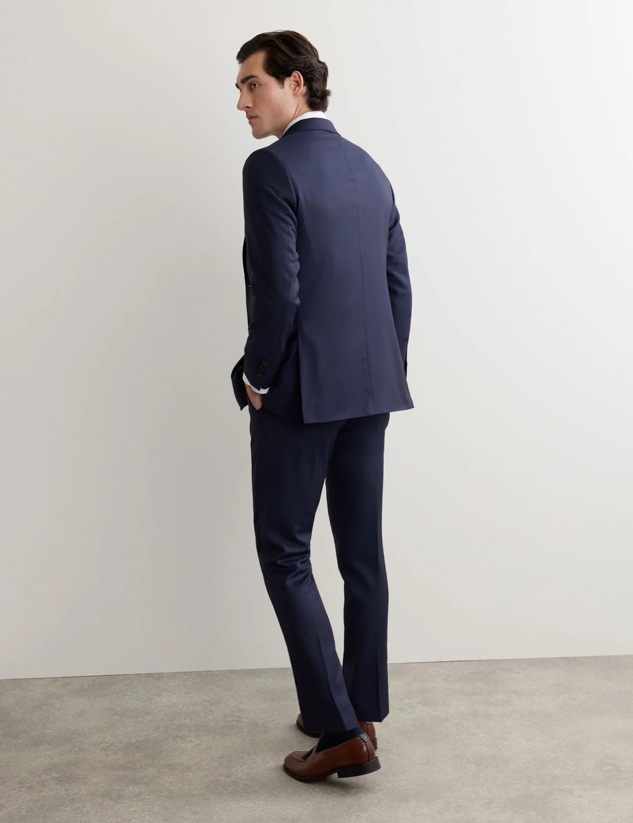 Tailored Fit Italian Wool Sharkskin Jacket thumbnail 5