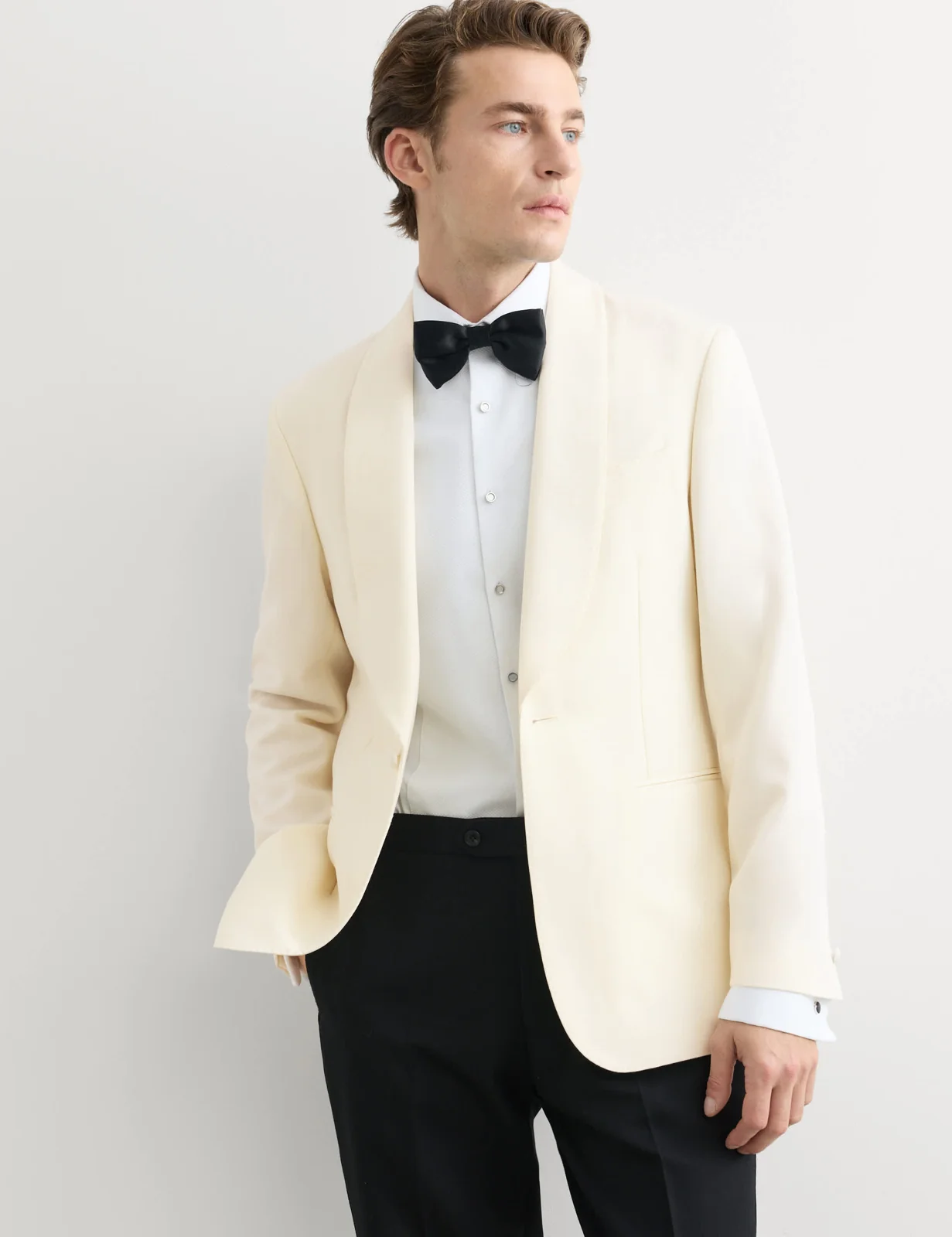 Tailored Fit Italian Wool Tuxedo Jacket