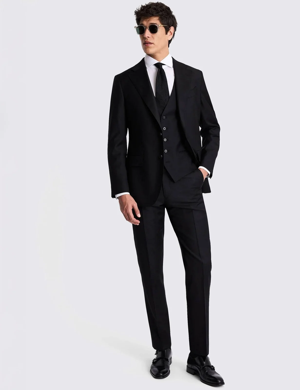 Tailored Fit Italian Wool Twill Suit Jacket thumbnail 2