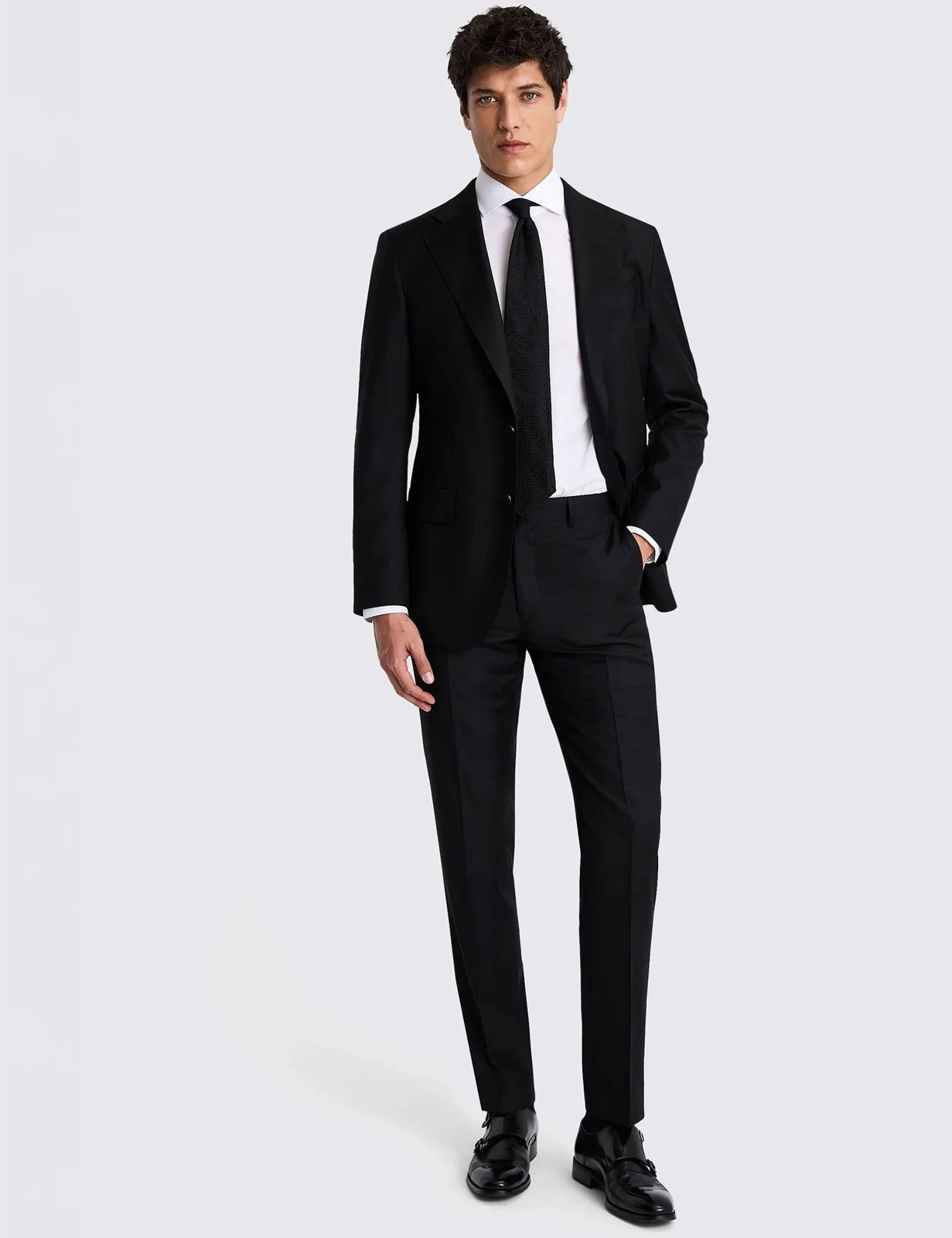 Tailored Fit Italian Wool Twill Suit Jacket thumbnail 4