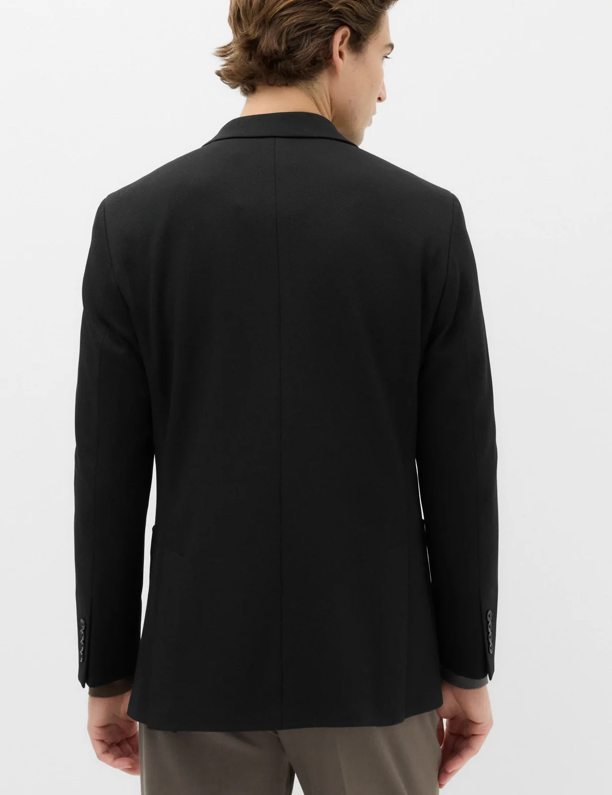 Tailored Fit Jersey Textured Blazer thumbnail 5