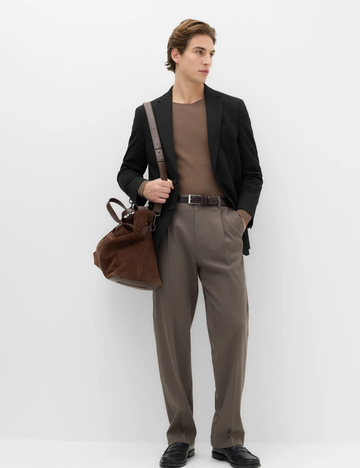 Tailored Fit Jersey Textured Blazer thumbnail 6