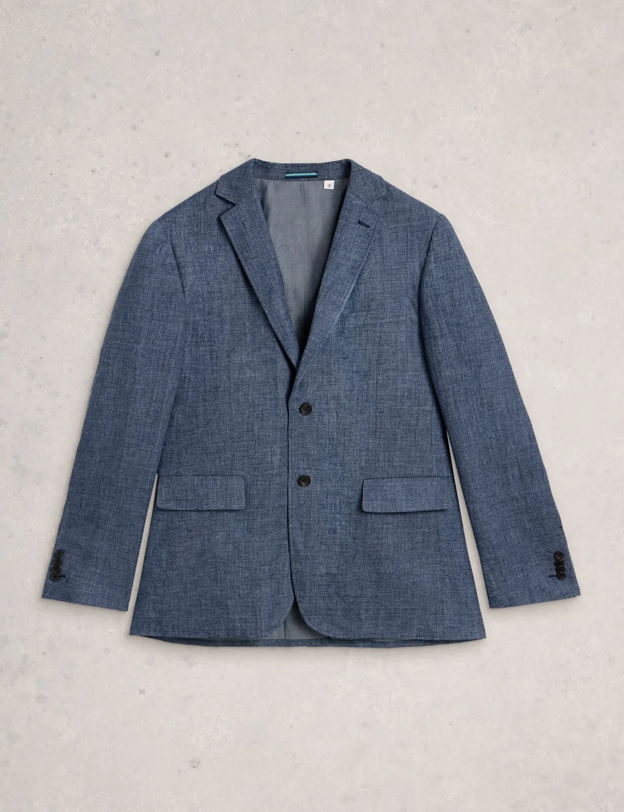 Tailored Fit Linen Cotton Blend Blazer thumbnail 2