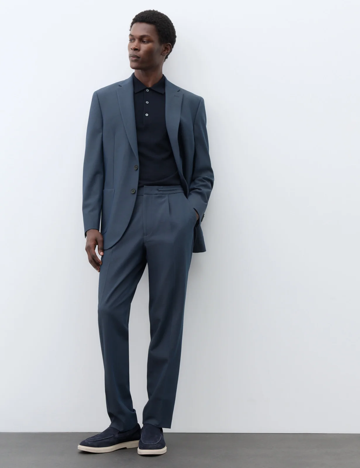 Tailored Fit Performance Twill Suit Jacket thumbnail 4